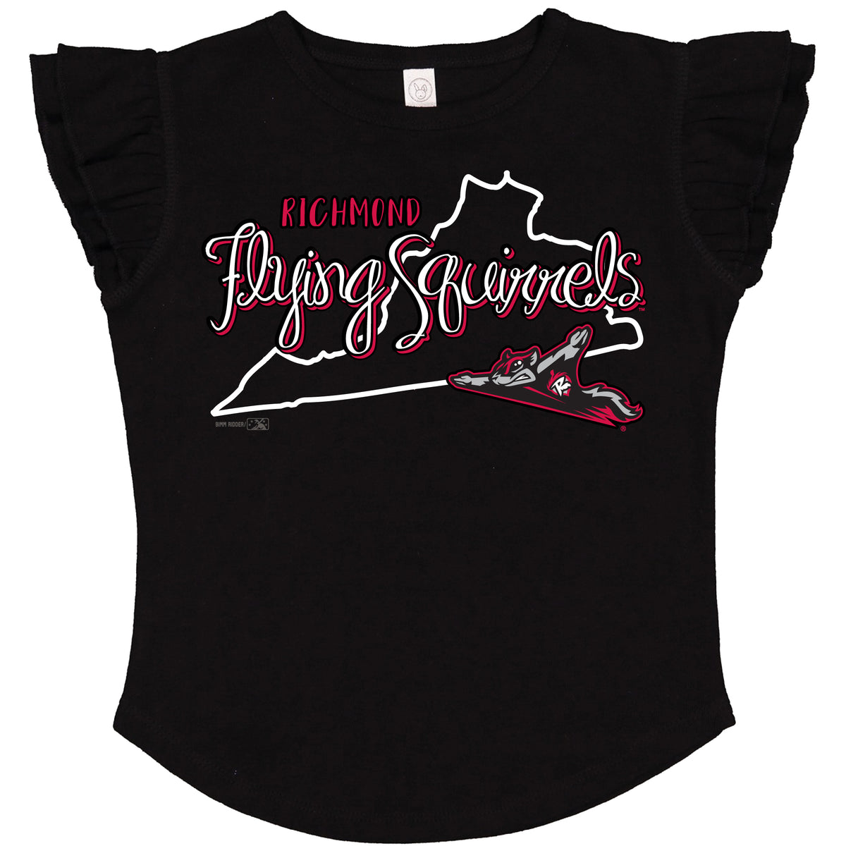 Richmond Flying Squirrels Toddler Girls Flutter Tee – Richmond Flying