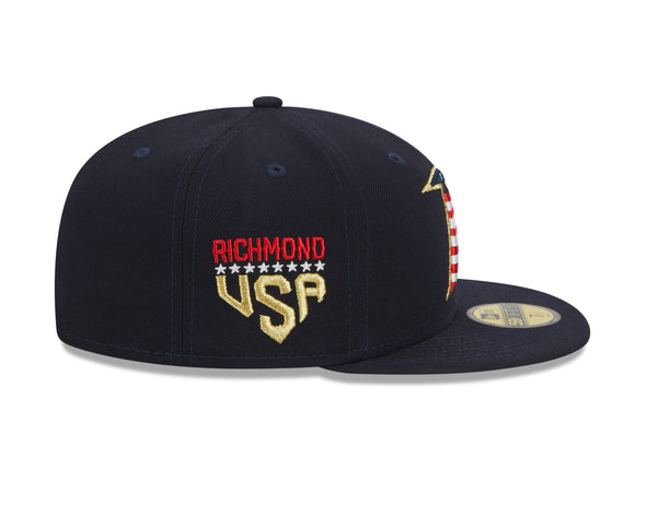 Richmond Flying Squirrels New Era Stars & Stripes 4th of July 59Fifty On-Field Cap