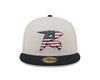 Richmond Flying Squirrels New Era 2024 Stars & Stripes 59Fifty On-Field Cap