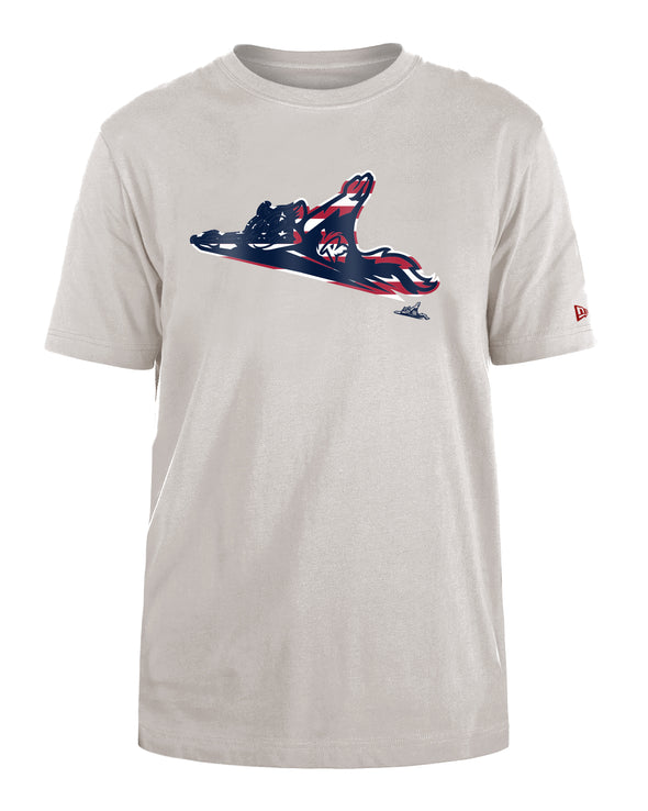 Richmond Flying Squirrels New Era July 4th Stone Tee