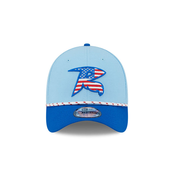 Richmond Flying Squirrels New Era July 4th S&S 39Thirty Stretch Fit Cap