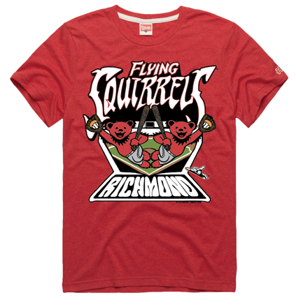 Richmond Flying Squirrels Homage x Grateful Dead Tee