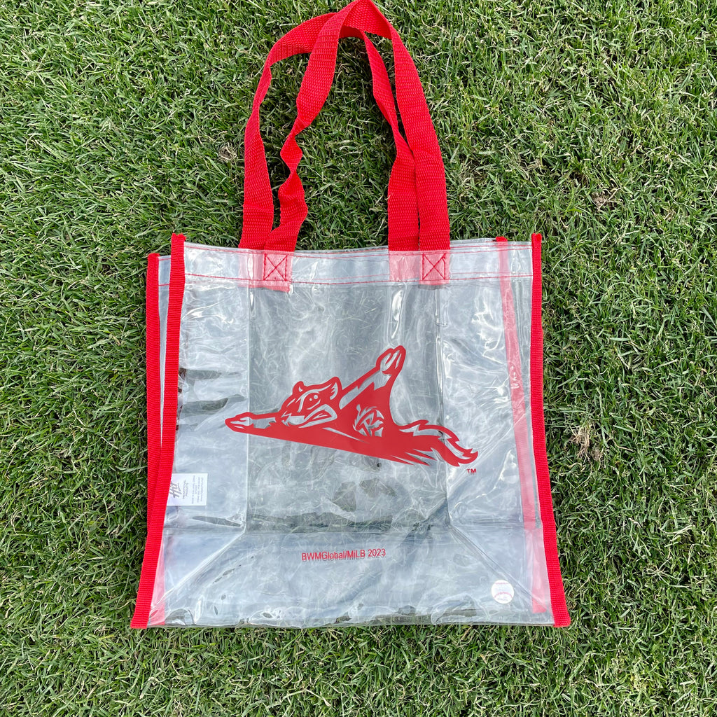 Clear PVC Stadium Tote Bag With Imprint