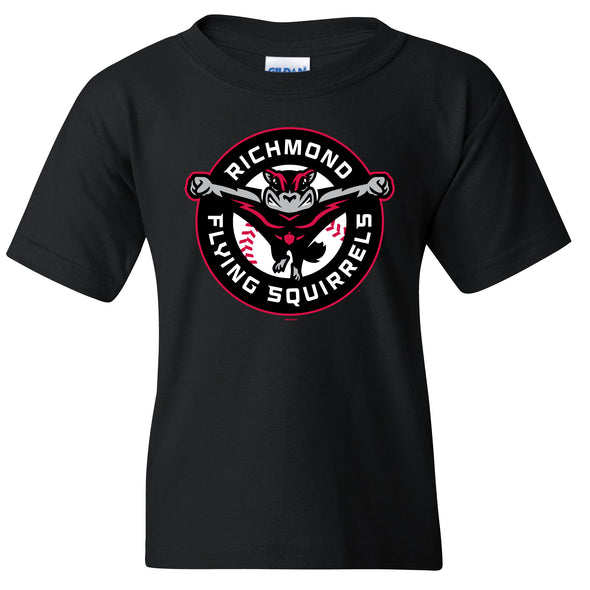 Richmond Flying Squirrels Youth Primary Logo Tee