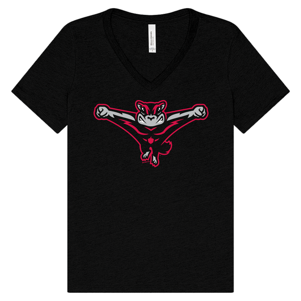 Richmond Flying Squirrels Women's V-Neck Home Cap Tee