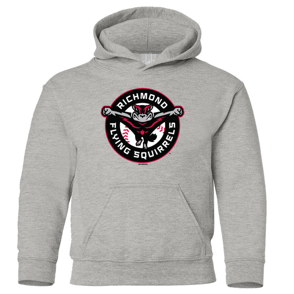 Richmond Flying Squirrels Youth Primary Logo Hoodie