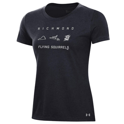 Richmond Flying Squirrels UA Women's SS Perf Cotton Tee