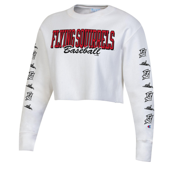 Richmond Flying Squirrels Champion Women's Reverse Weave Cropped Crew