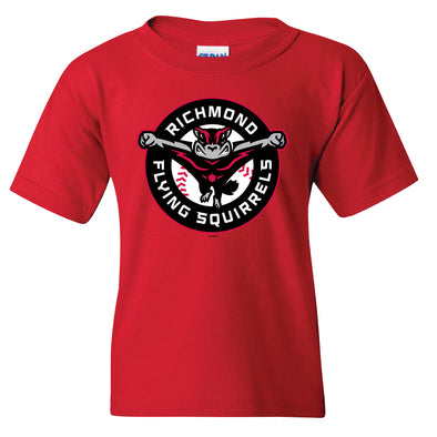 Richmond Flying Squirrels Youth Primary Logo Tee