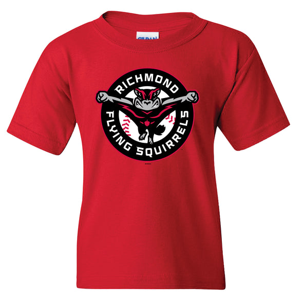 Richmond Flying Squirrels Youth Primary Logo Tee
