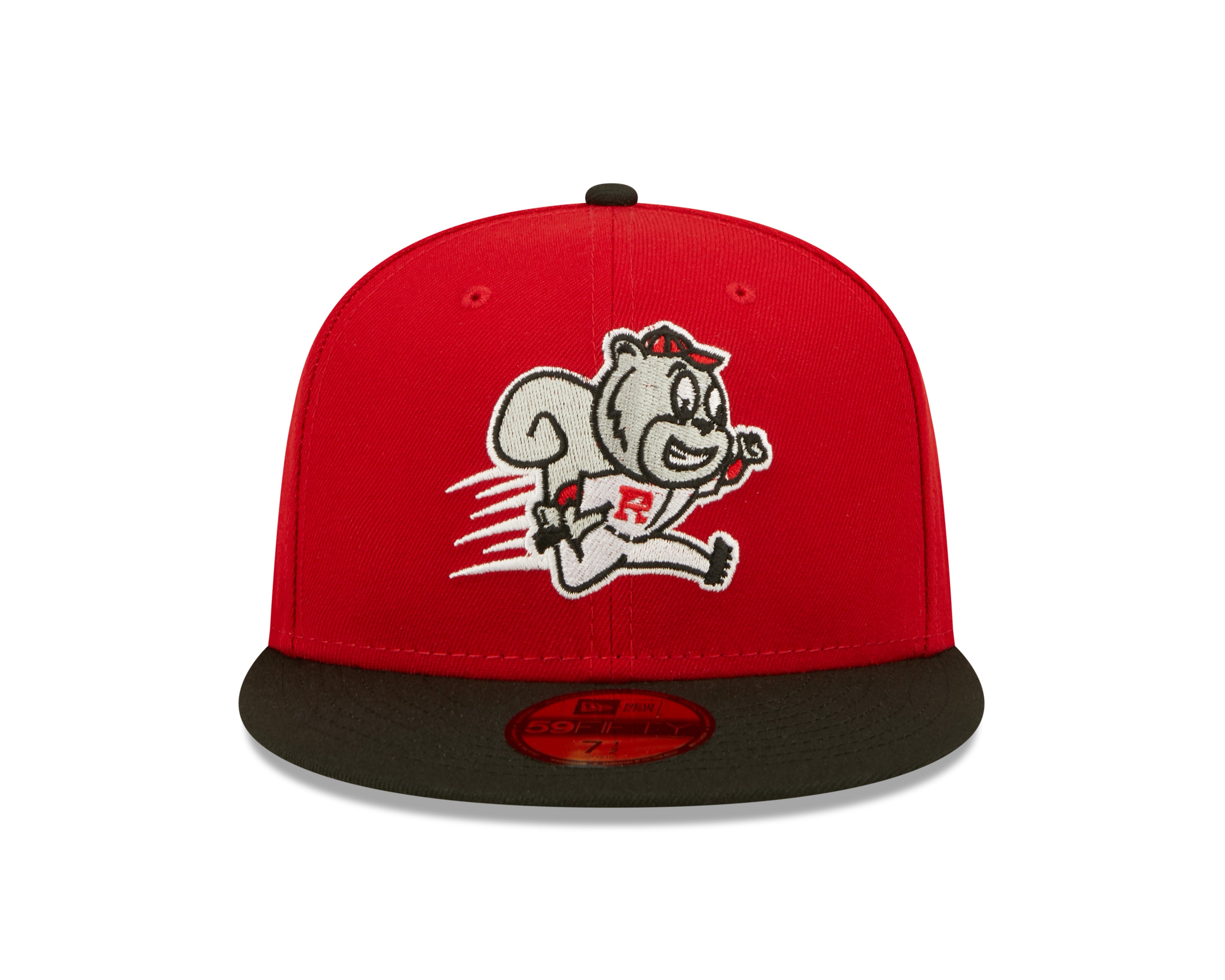 New Era 59Fifty Cincinnati Reds Mascot Black Mr. Red Fitted Hat Cap 7 3/8